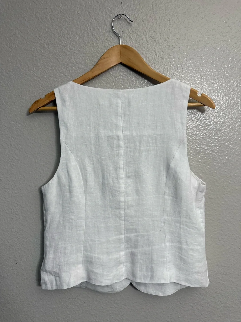 J.Crew Scoopneck 100% linen vest